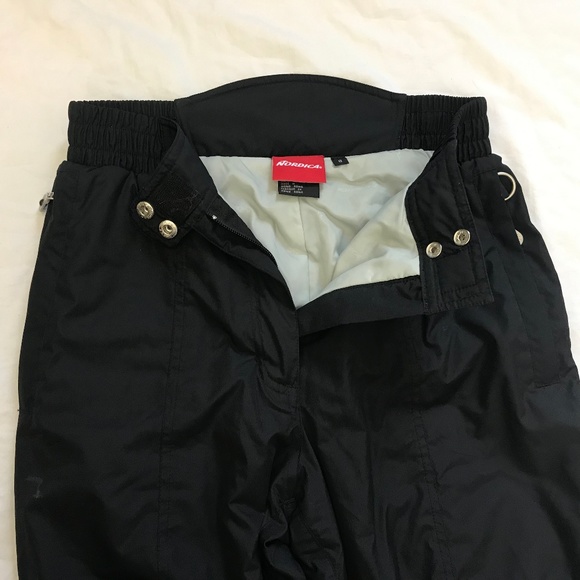 Nordica Snow Pants Ski Athletic Insulated Black - Picture 2 of 8